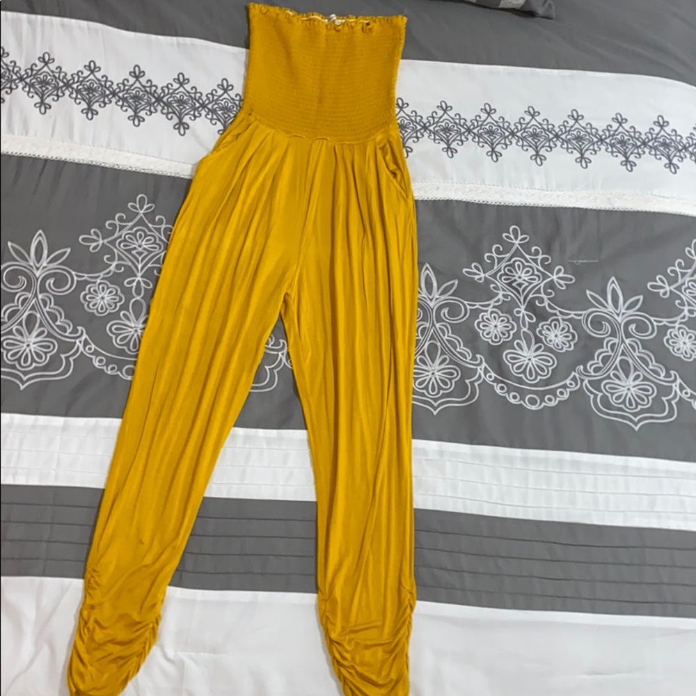 Yellow jumpsuit